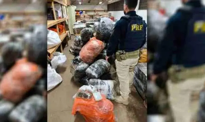 HOMEM É PRESO E CARRO ROUBADO É RECUPERADO COM 236 QUILOS DE DROGAS EM CÉU AZUL