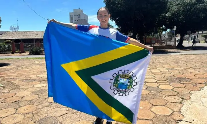 ITAIPULÂNDIA CONQUISTA PRIMEIRO LUGAR NOS 100 METROS FEMININO NAS OLIMPÍADAS DA AMOP