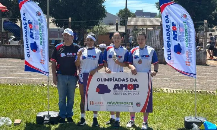 ITAIPULÂNDIA CONQUISTA PRIMEIRO LUGAR NOS 100 METROS FEMININO NAS OLIMPÍADAS DA AMOP