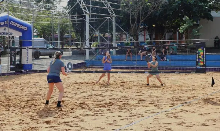 ITAIPULÂNDIA DEFINE CAMPEÕES DA FASE MUNICIPAL DA COPA LINDEIRA DE BEACH TENNIS