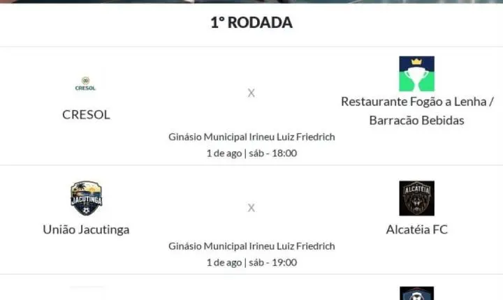 ITAIPULÂNDIA INICIA O XXXII CAMPEONATO MUNICIPAL DE FUTSAL COM SEIS CATEGORIAS EM DISPUTA