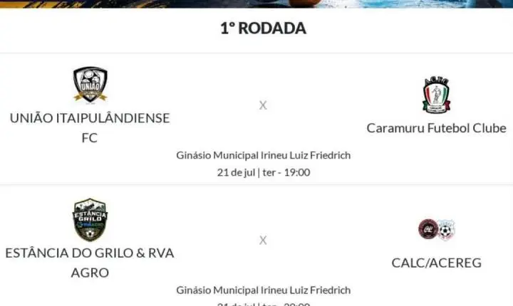 ITAIPULÂNDIA INICIA O XXXII CAMPEONATO MUNICIPAL DE FUTSAL COM SEIS CATEGORIAS EM DISPUTA