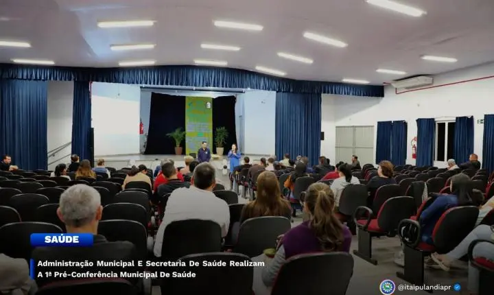 ITAIPULÂNDIA REALIZA 1ª PRÉ-CONFERÊNCIA MUNICIPAL DE SAÚDE EM SÃO JOSÉ DO ITAVÓ
