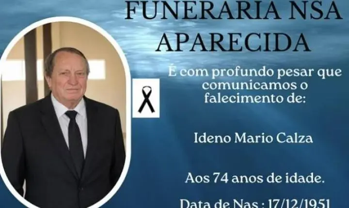 ITAIPULÂNDIA SE DESPEDE DE IDENO MARIO CALZA, AOS 74 ANOS