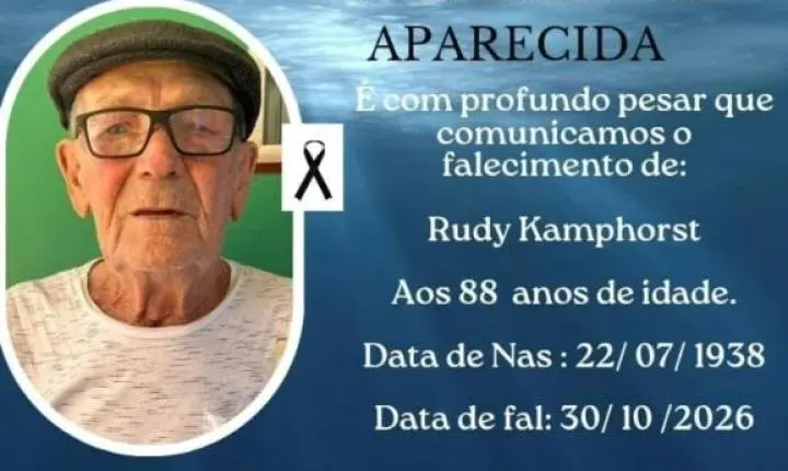 ITAIPULÂNDIA SE DESPEDE DE RUDY KAMPHORST, AOS 88 ANOS