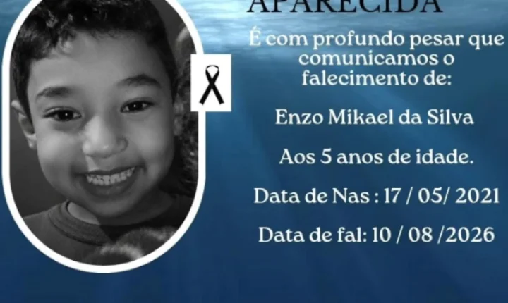 ITAIPULÂNDIA SE DESPEDE DO PEQUENO ENZO MIKAEL DA SILVA, AOS 5 ANOS
