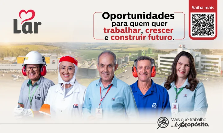 LAR AMPLIA ATUAÇÃO E REFORÇA BUSCA POR PROFISSIONAIS EM DIFERENTES ÁREAS E UNIDADES