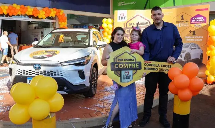 LAR COOPERATIVA ENTREGA COROLLA CROSS HÍBRIDO E ENCERRA CAMPANHA 