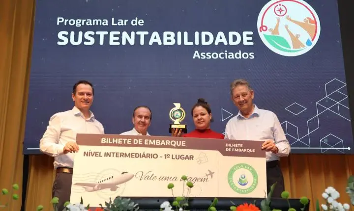 LAR COOPERATIVA PREMIA ASSOCIADOS E CELEBRA RECORDES DA 4ª EDIÇÃO DO PROGRAMA LAR DE SUSTENTABILIDADE