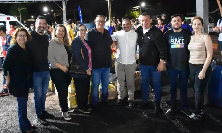 MILHARES DE ROMEIROS RECEBEM APOIO DURANTE PASSAGEM POR SÃO MIGUEL DO IGUAÇU RUMO A ITAIPULÂNDIA