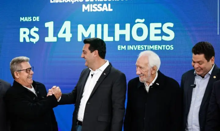 MISSAL GARANTE MAIS DE R$ 14 MILHÕES PARA OBRAS URBANAS E RURAIS COM APOIO DO GOVERNO DO ESTADO