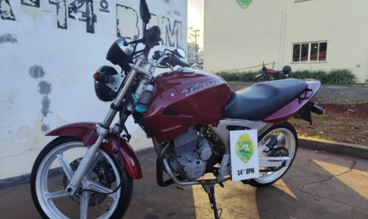 MOTOCICLETA É APREENDIDA DURANTE ABORDAGEM DA PATRULHA RURAL EM MEDIANEIRA
