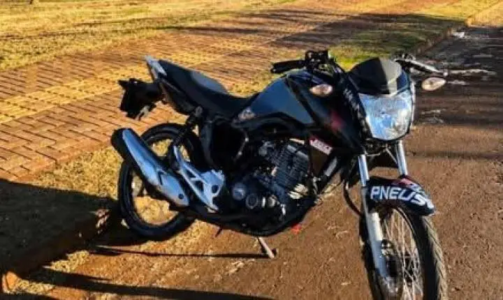 MOTOCICLETA É FURTADA DURANTE A MADRUGADA EM SÃO MIGUEL DO IGUAÇU