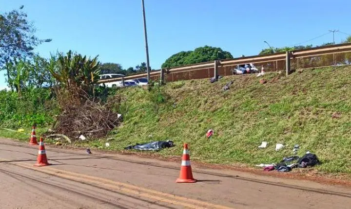 MOTOCICLISTA MORRE APÓS GRAVE ACIDENTE NA BR-277 EM MEDIANEIRA