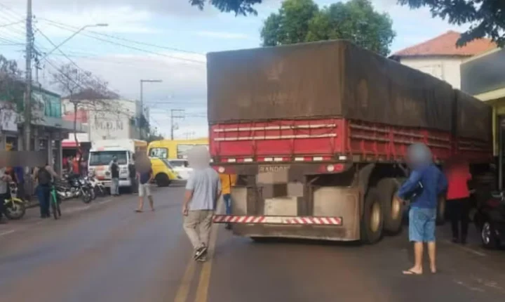 MOTORISTA DE CAMINHÃO É PICADO POR ABELHA, PASSA MAL E SE ENVOLVE EM ACIDENTE