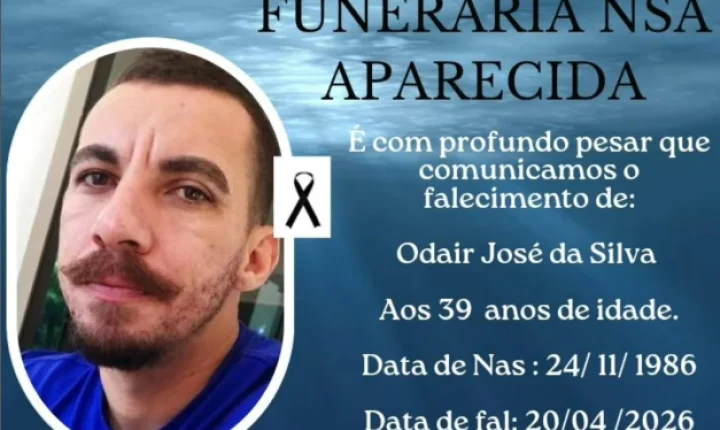 ODAIR JOSÉ DA SILVA FALECE AOS 39 ANOS EM ITAIPULÂNDIA