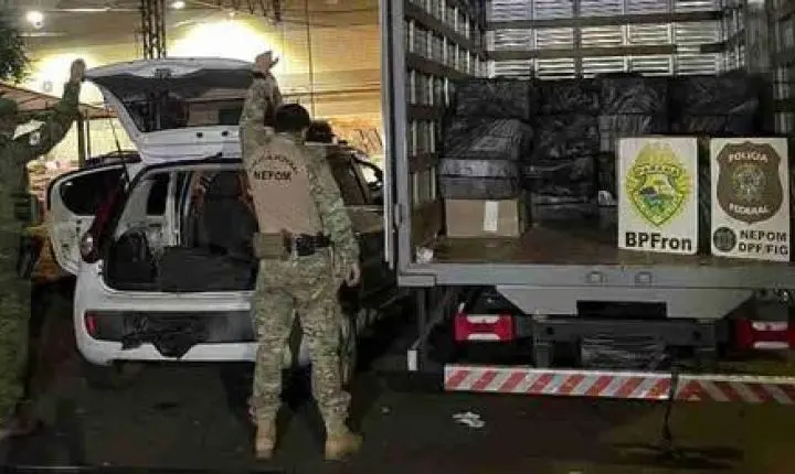 OPERAÇÃO APREENDE CERCA DE 4 MIL PACOTES DE CIGARROS CONTRABANDEADOS EM FOZ DO IGUAÇU