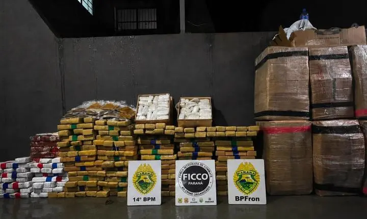 OPERAÇÃO INTEGRADA APREENDE MAIS DE MEIA TONELADA DE DROGAS EM FOZ DO IGUAÇU