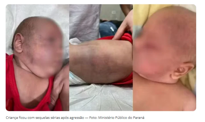 PAI É CONDENADO A MAIS DE 22 ANOS DE PRISÃO POR ESPANCAR BEBÊ DE 3 MESES NO PARANÁ
