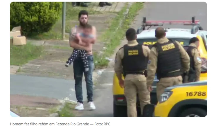 PAI É PRESO APÓS MANTER FILHO DE DOIS ANOS REFÉM