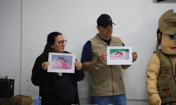 PALESTRA EDUCATIVA COM O TEMA “O QUE FAZER EM 10 MINUTOS: UNIDOS CONTRA A DENGUE” É REALIZADA NA ESCOLA DONA LEOPOLDINA EM ITAIPULÂNDIA