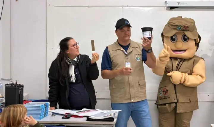 PALESTRA EDUCATIVA COM O TEMA “O QUE FAZER EM 10 MINUTOS: UNIDOS CONTRA A DENGUE” É REALIZADA NA ESCOLA DONA LEOPOLDINA EM ITAIPULÂNDIA
