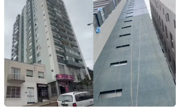 PINTOR SOBREVIVE APÓS CAIR DO SÉTIMO ANDAR DE PRÉDIO NO PARANÁ