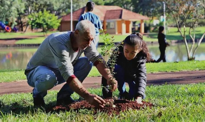 PLANTIO DE MUDAS MARCA COMEMORAÇÃO AO DIA MUNDIAL DO MEIO AMBIENTE EM ITAIPULÂNDIA