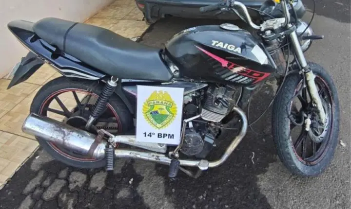 PM APREENDE DOIS MENORES EM MOTOCICLETA COM CHASSI SUPRIMIDO EM MISSAL