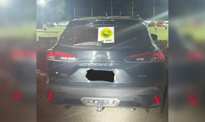 PM RECUPERA CARRO FURTADO NO CENTRO DE FOZ DO IGUAÇU