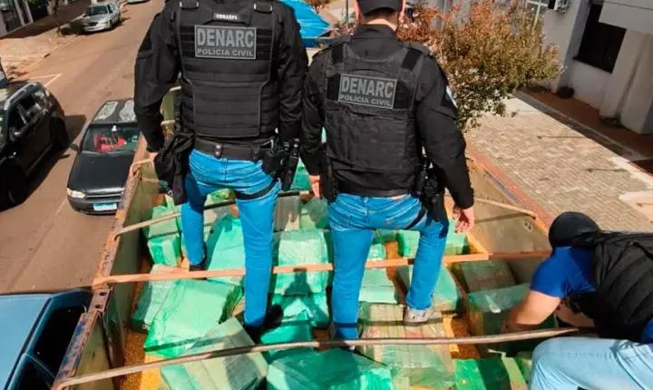 POLÍCIA CIVIL APREENDE CARGA DE MACONHA AVALIADA EM R$ 5 MILHÕES