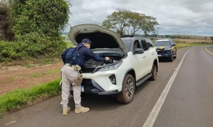 PRF APREENDE DROGA E RECUPERA VEÍCULO FURTADO DURANTE O FIM DE SEMANA EM CÉU AZUL