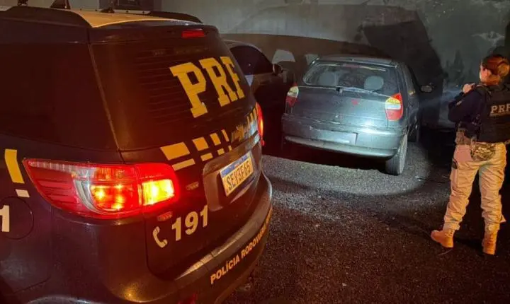 PRF RECUPERA CARRO FURTADO E PRENDE SUSPEITO HORAS APÓS SAÍDA DA PRISÃO EM SANTA TEREZINHA DE ITAIPU