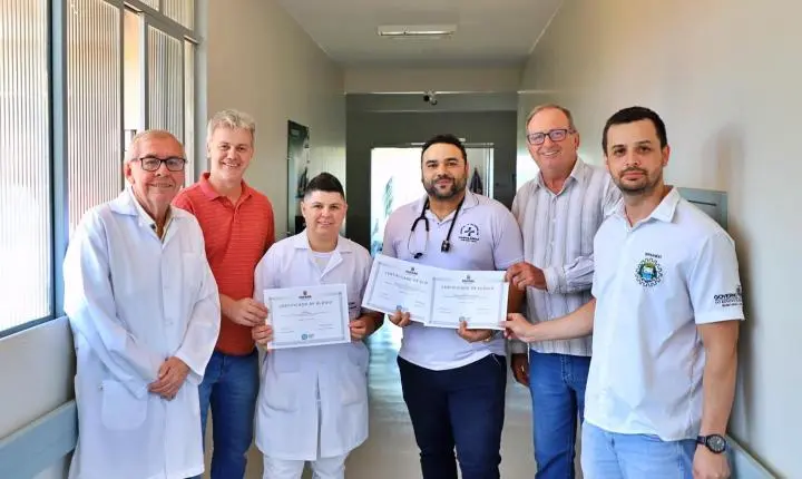 PROFISSIONAIS E UNIDADES DE SÁUDE DE ITAIPULÂNDIA RECEBEM RECONHECIMENTO PÚBLICO EM VISITA DA GESTÃO