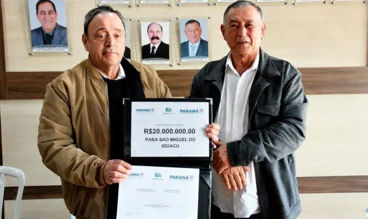 SÃO MIGUEL DO IGUAÇU AUTORIZA CONVÊNIO DE R$ 23,6 MILHÕES PARA NOVO PACOTE DE ASFALTO E OBRAS DE URBANIZAÇÃO