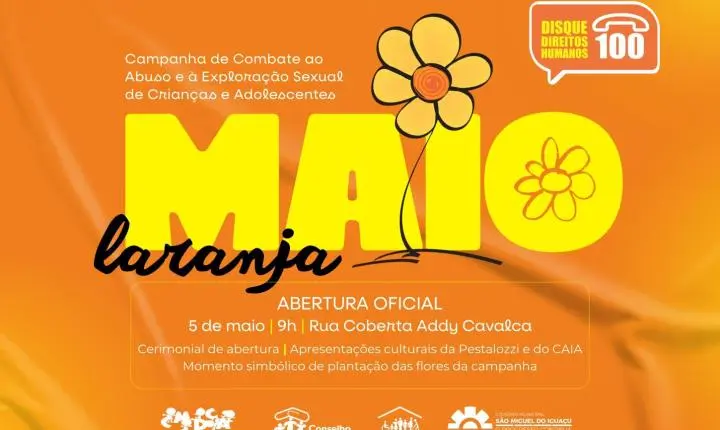 SÃO MIGUEL DO IGUAÇU PROMOVE MAIO LARANJA COM AÇÕES DE COMBATE À VIOLÊNCIA CONTRA CRIANÇAS E ADOLESCENTES