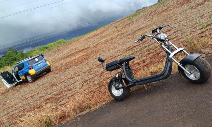 SCOOTER FURTADA É RECUPERADA PELA GUARDA MUNICIPAL NO INTERIOR DE SÃO MIGUEL DO IGUAÇU