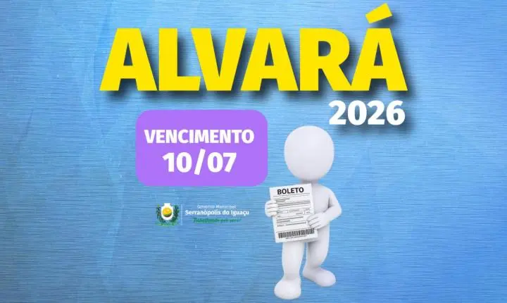 SERRANÓPOLIS DO IGUAÇU DISPONIBILIZA EMISSÃO DA TAXA DE ALVARÁ DE FUNCIONAMENTO 2026