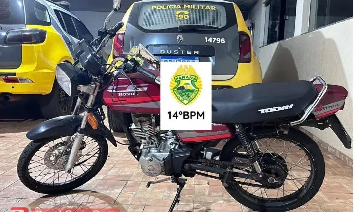 STI: ADOLESCENTE É APREENDIDO APÓS FUGIR DA PM EM MOTOCICLETA DURANTE MANOBRAS PERIGOSAS