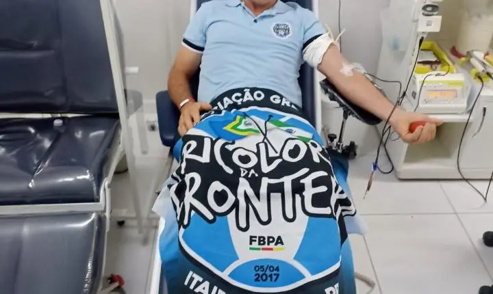 TRICOLORES DA FRONTEIRA DE ITAIPULÂNDIA PROMOVEM CAMPANHA DE DOAÇÃO DE SANGUE