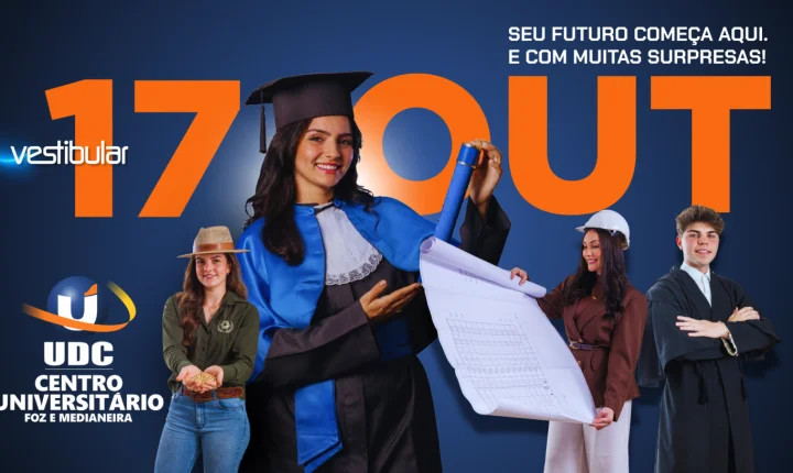 VESTIBULAR UDC É AMANHÃ: INSCRIÇÕES ENCERRAM HOJE ÀS 18H